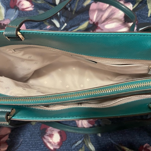 Kate Spade Cream and Teal Tote Bag - Picture 2 of 4